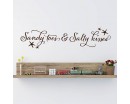 Sandy Toes And Salty Kisses Beach Decor Decal - Wall Quotes